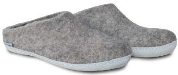 Billede af Glerups Filtslippers - Grå - Str 41