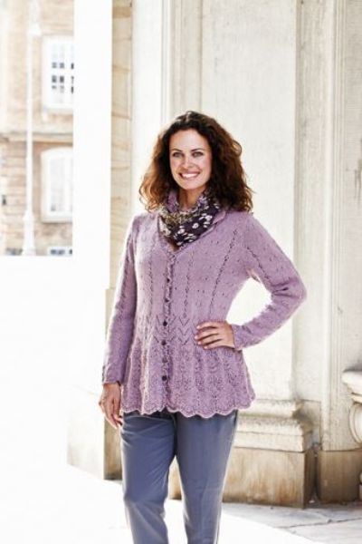 Cardigan med skød - 893022 af Madonna fra Permin