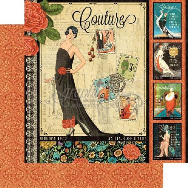 Couture - Couture 12" Designpapir fra Graphic 45