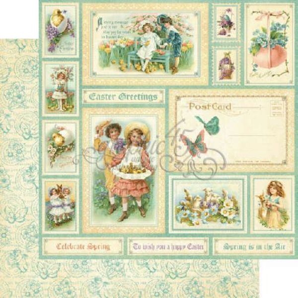 Easter Greetings - Sweet Sentiment 12" Designpapir fra Graphic 45