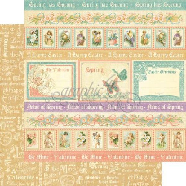 Spring has Sprung - Sweet Sentiment 12" Designpapir fra Graphic 45