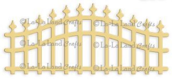 Buet hegn - Wrought Iron Fence - Die Standsejern fra La-La Land Crafts -  41459 