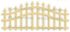 Buet hegn - Wrought Iron Fence - Die Standsejern fra La-La Land Crafts -  41459 