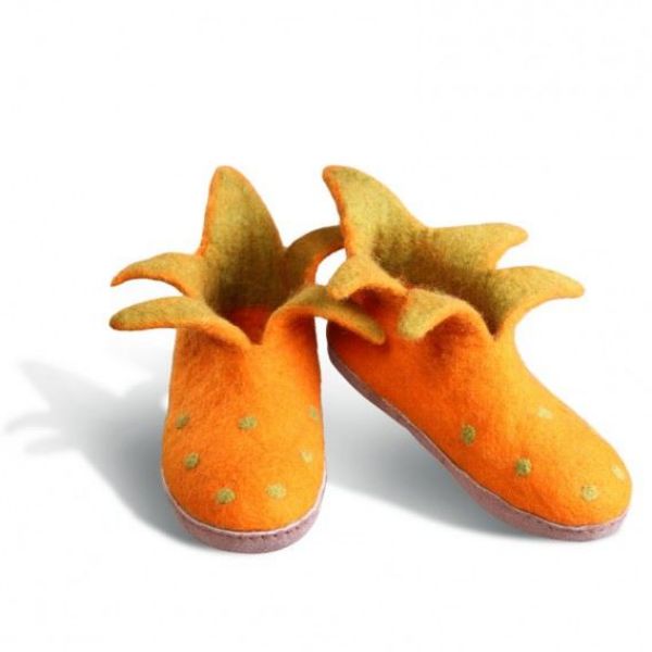 Billede af Betterfelt Peter Pan Filtsko - Gule - Str. 38