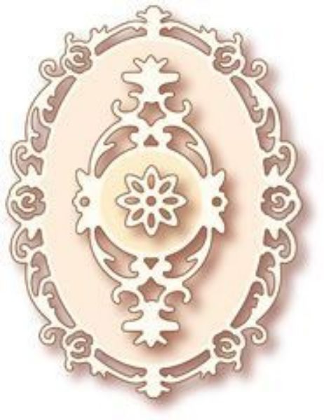 Oval Frame - Die Standsejern fra Wild Rose Studio - SD005 