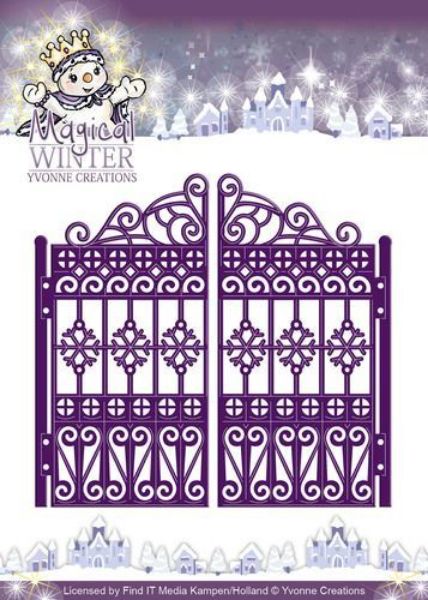 Dobbelt låge - Magical Winter - Dies Standsejern fra Yvonne Designs - YCD10044 