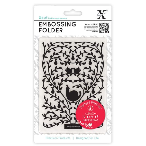 Embossing folder - 12 days of Christmas - XCU515901 X-cut