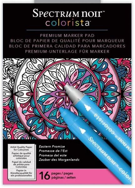 Spectrum Noir Colorista Premium Marker Pad, Eastern Promise  fra Crafters Companion - Østens mystik, malebog