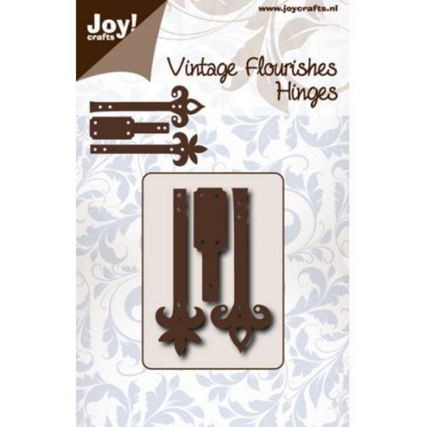 Vintage Flourishes Hinges dies fra Joy Crafts standsejern til scrapbooking og kort fra Joy Crafts