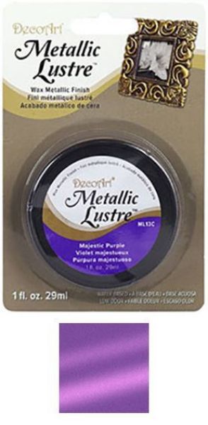 Metallic Lustre fra DecoArt til scrapbooking og kort - Majestic Purple