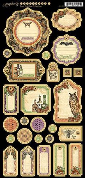 Journaling chipboard i pap fra Graphic 45 - Rare Oddities