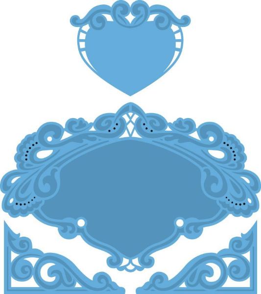 Marianne Design Petras hjerte dies standsejern til scrapbooking og kort - LR0280