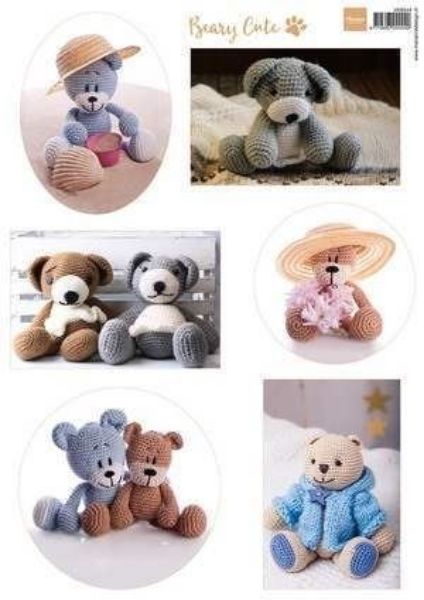 Udklipningsark Beary Cute - VK9544 fra Marianne Design scrapbooking og kort