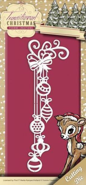 Yvonne Creations Traditional Christmas, Julepynt - YCD10054 standsejern til scrapbooking