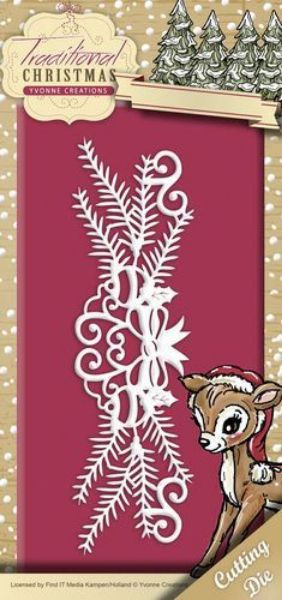 Yvonne Creations Traditional Christmas, Juledekoration - YCD10055 standsejern til scrapbooking