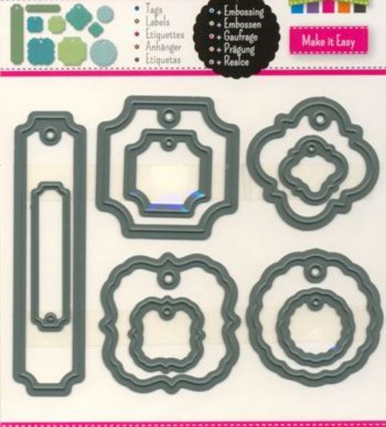 Easy Tags, labels 3624-601 standsejern til scrapbooking