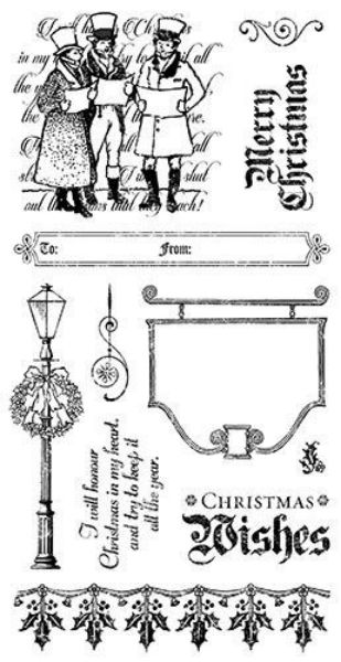 Gummi stempel fra Graphic 45 - Christmas Carol 