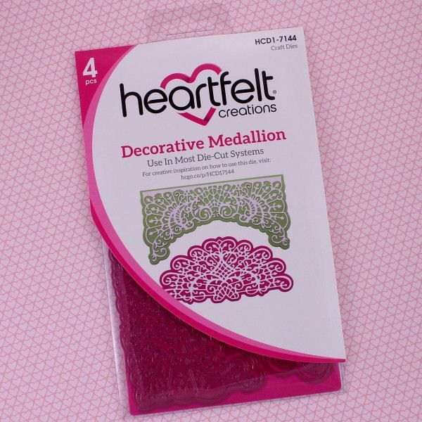 Decorative Medallion dies / standsejern fra Heartfelt Creations HCD1-7144