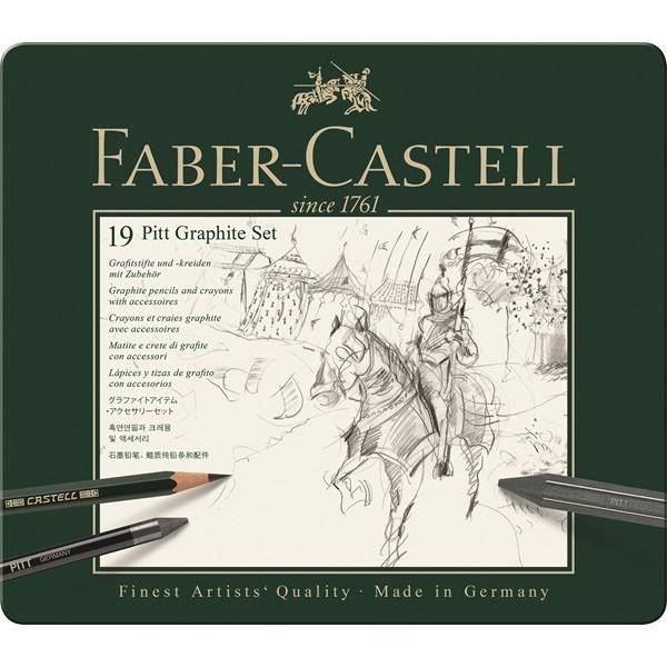 Faber-Castell 19 Pitt Graphite Set til tegning og sketching