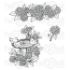 Hydrangea Bird Bath Stempel fra Heartfelt Creations HCPC-3647