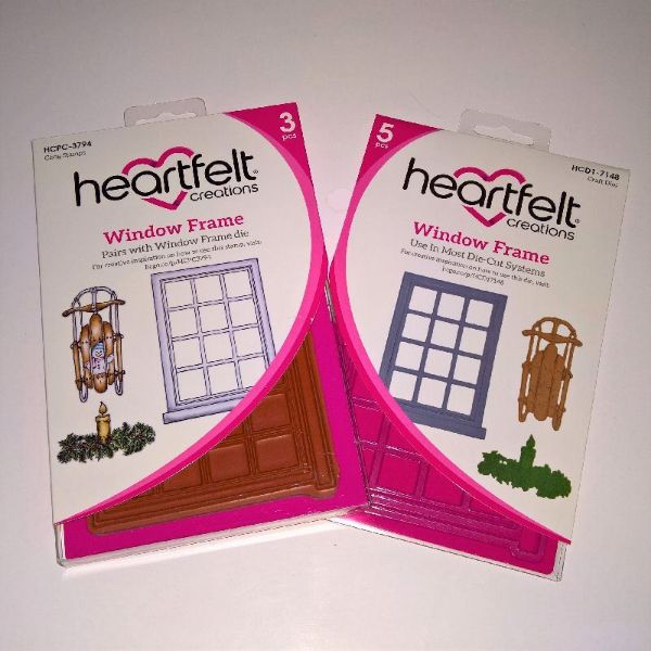 Window Frame -  dies og stempelsæt fra Heartfelt Creations - HCPC-3794 og HCD1-7148