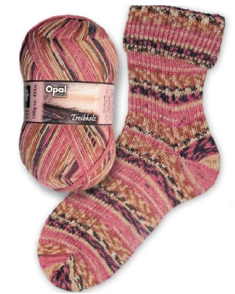 Opal Strandgut 6-fach strømpegarn - 8737 Treibholz Buddelkasten