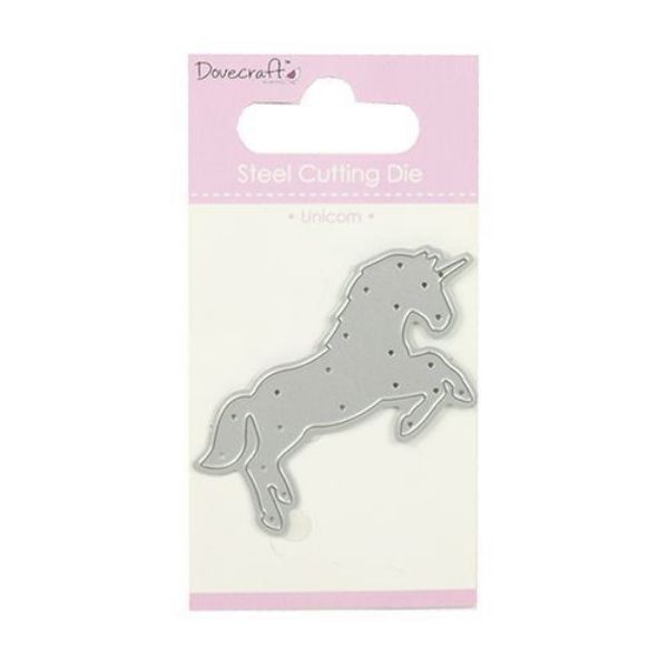 Enhjørning - Unicorn die fra Dovecraft - til scrapbooking og kort