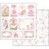 Stamperia Baby Girl design papir pakning til scrapbooking og kort - SBBL41