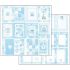 Stamperia Baby Boy design papir pakning til scrapbooking og kort - SBBL40