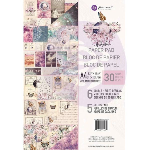 Moon Child design papir fra Prima Marketing til Mix Media, scrapbooking og kort - A4 994679