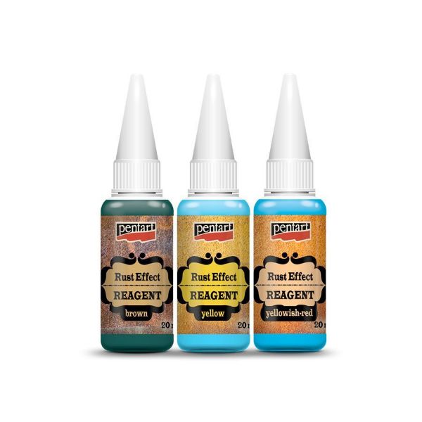 Rust Effect Reagents - 3 x 20 ml - fra Pentart