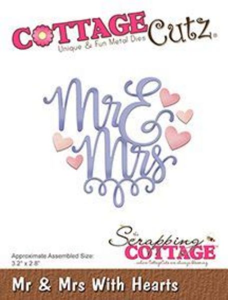 Cottage Cutz Hr & Fru - Mr & mrse standsejern til scrapbooking - CC-322