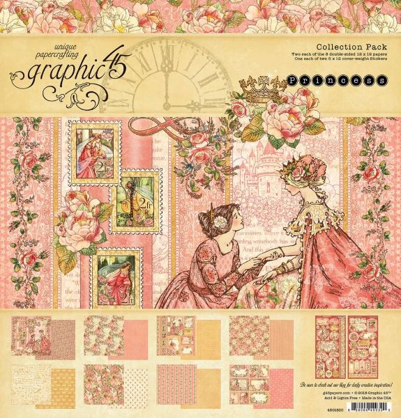 Papir kollektion 12x12 fra Graphic 45 - Princess