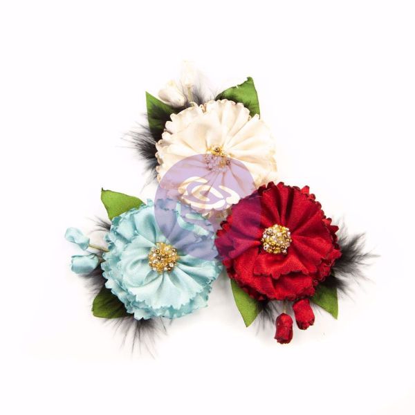 Midnight Garden design blomster fra Prima Marketing til Mix Media, scrapbooking og kort -  637811 Midnight Elegance
