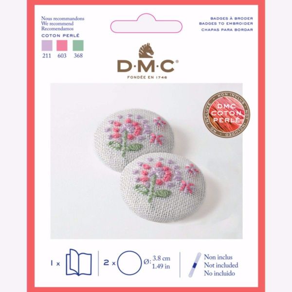 Knapper / badges til broderi fra DMC - U2085