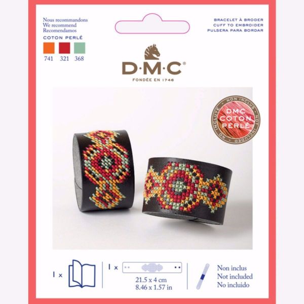 Kunst læder armbånd til broderi fra DMC - U2089