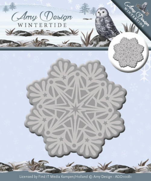 Amy Design Wintertide - Snefnug doily - ADD10081 standsejern til scrapbooking og kort