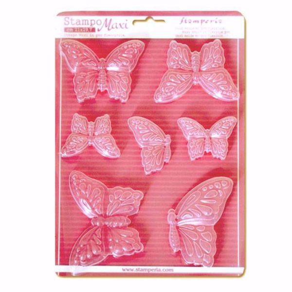  Stamperia Soft Maxi Mould Butterflies - Sommerfugle K3PTA415