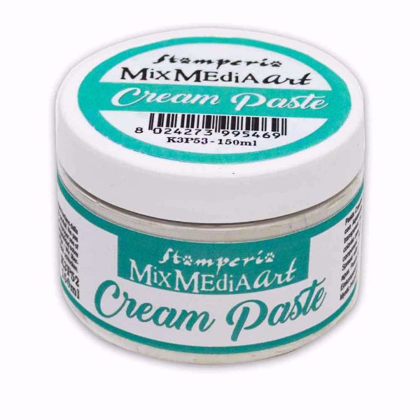 Stamperia  Cream  Paste  Hvid - K3P53