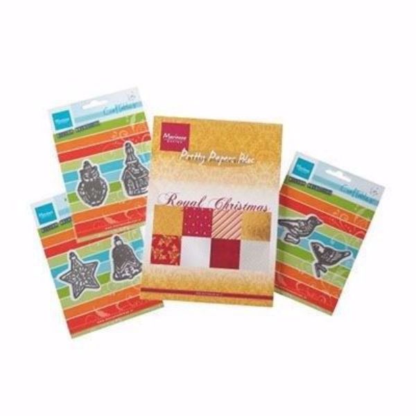 Royal Christmas & Creatables design papir pakning A5 med 6 dies til scrapbooking og kort - PA4100