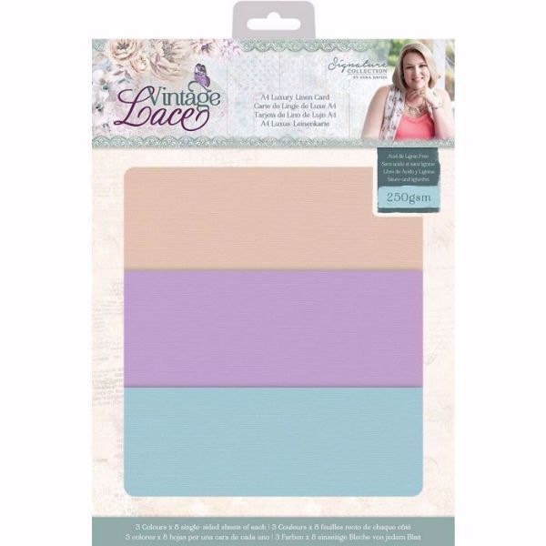 Linen papir pakning fra Crafters Companion til scrapbooking og kort - S-VL-LINEN