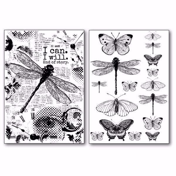 Stamperia Transfer Paper A4 Dragonfly (DFTR063)
