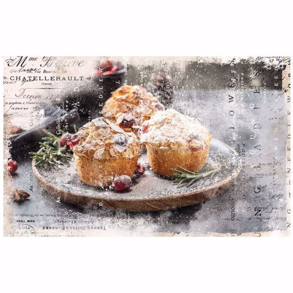 Découpage Décor Tissue Paper - Warm Desserts til decoupage scrapbooking og kort - 645342