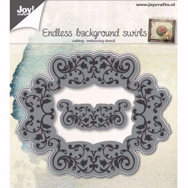 Endless background swirls - die 6002/0649  standsejern til scrapbooking og kort fra Joy Crafts