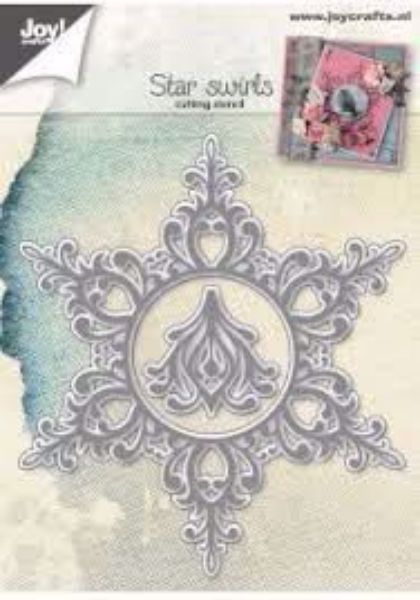 Star swirls - die 6002/0788  standsejern til scrapbooking og kort fra Joy Crafts