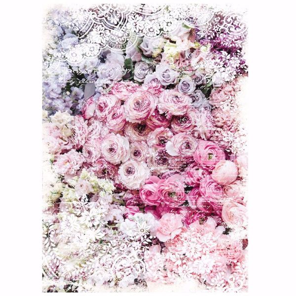 Re-Design with Prima - Esmee - 48,3 x 76,2 cm Mulberry Tissue Paper til decoupage scrapbooking og kort - 644666