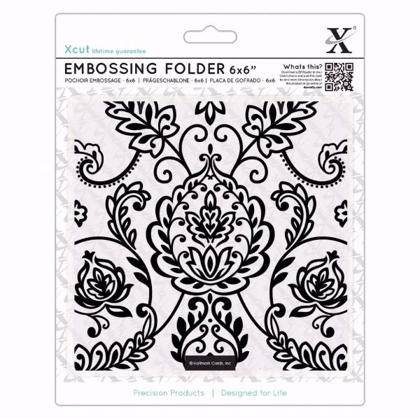 Arts & Crafts Tile -  embossing folder fra X-cut, XCU515925