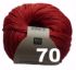 Merceriseret bomuldsgarn fra Rico Design - Essentials Cotton dk - 70 Koral Rød