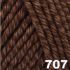 Organic Cotton + Merino Wool strikkegarn fra ONION - Chokolade 707