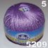 Skinnende DMC Petra 5 hæklegarn fra DMC - lilla 5209